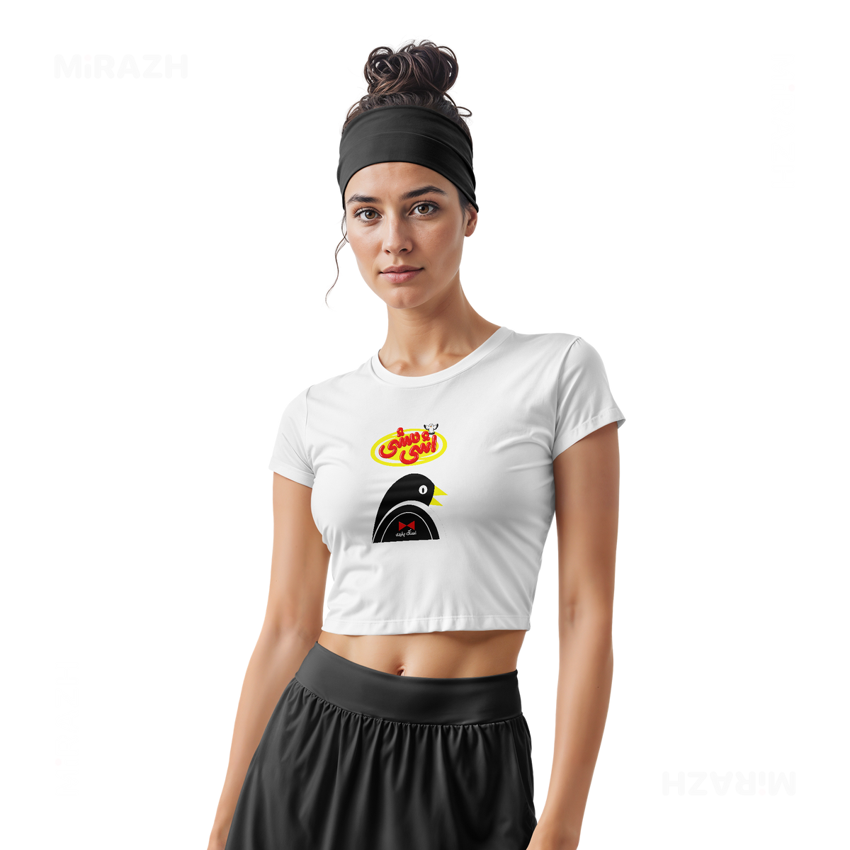 AshiMashiPofakNamaki Fitted Crop Top 02 White