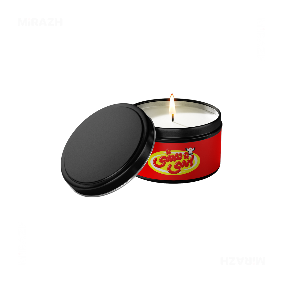AshiMashiPofakNamaki Tin Candle 01 Black