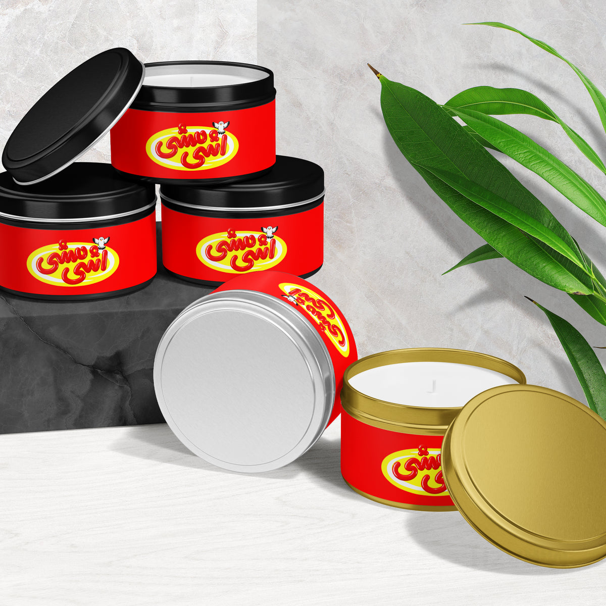 AshiMashiPofakNamaki Tin Candle 02 Black