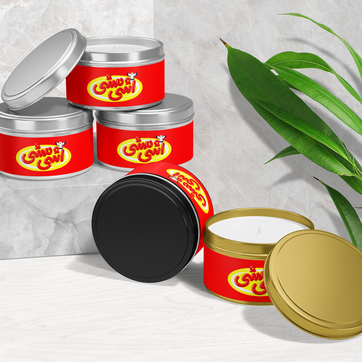 AshiMashiPofakNamaki Tin Candle 02 Silver