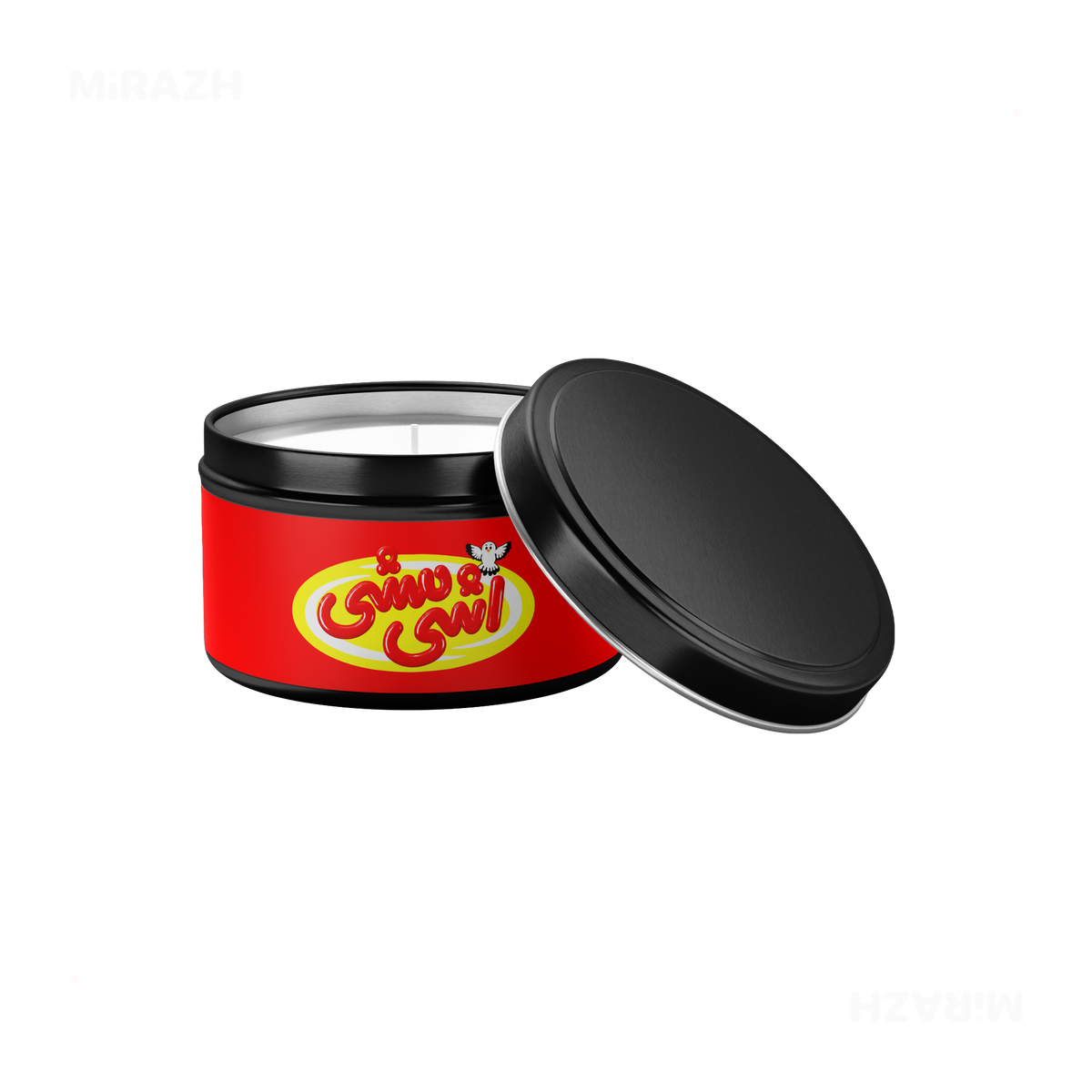AshiMashiPofakNamaki Tin Candle 03 Black