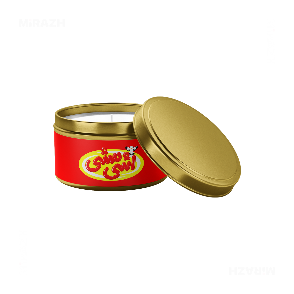 AshiMashiPofakNamaki Tin Candle 03 Gold