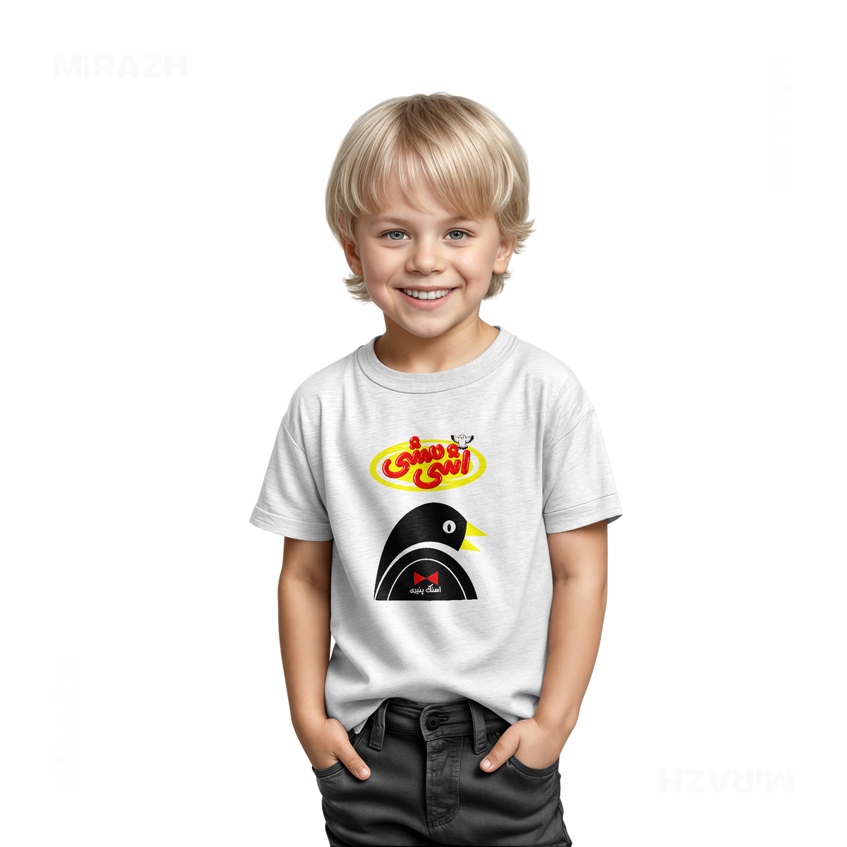AshiMashiPofakNamaki Toddler T Shirt 03 White