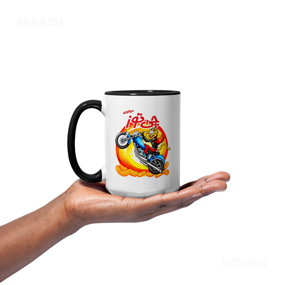 CheetozMotori Ceramic Mug 03 White Black