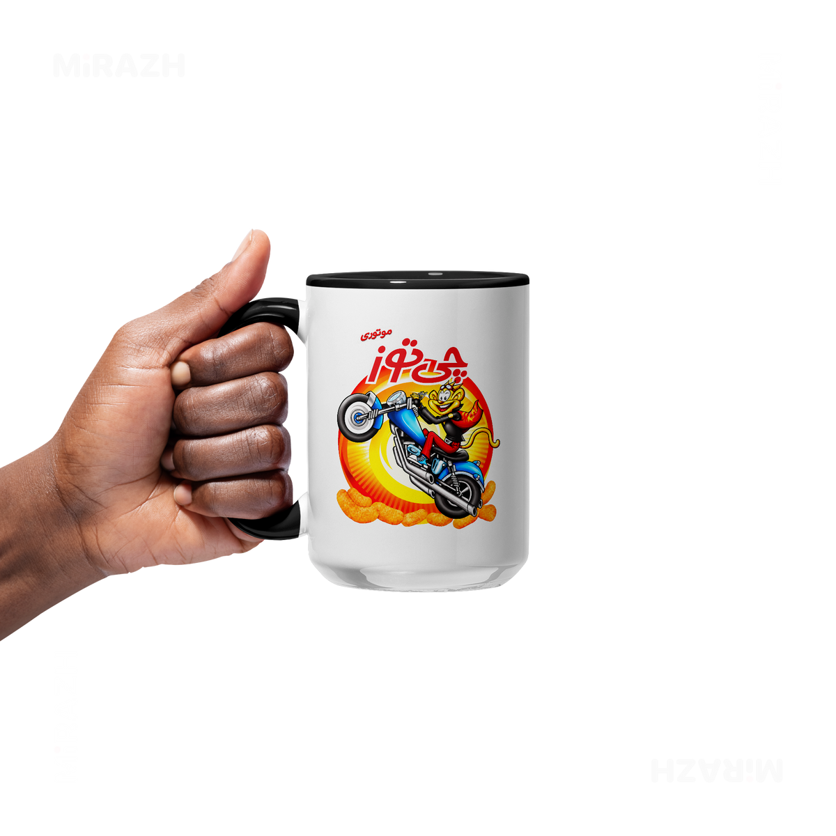 CheetozMotori Ceramic Mug 05 White Black