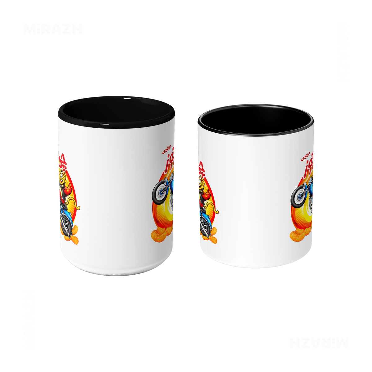 CheetozMotori Ceramic Mug 09 White Black