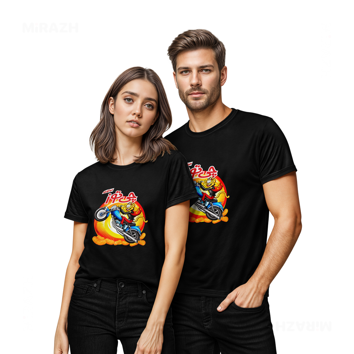 CheetozMotori Couple T Shirt 02 Black