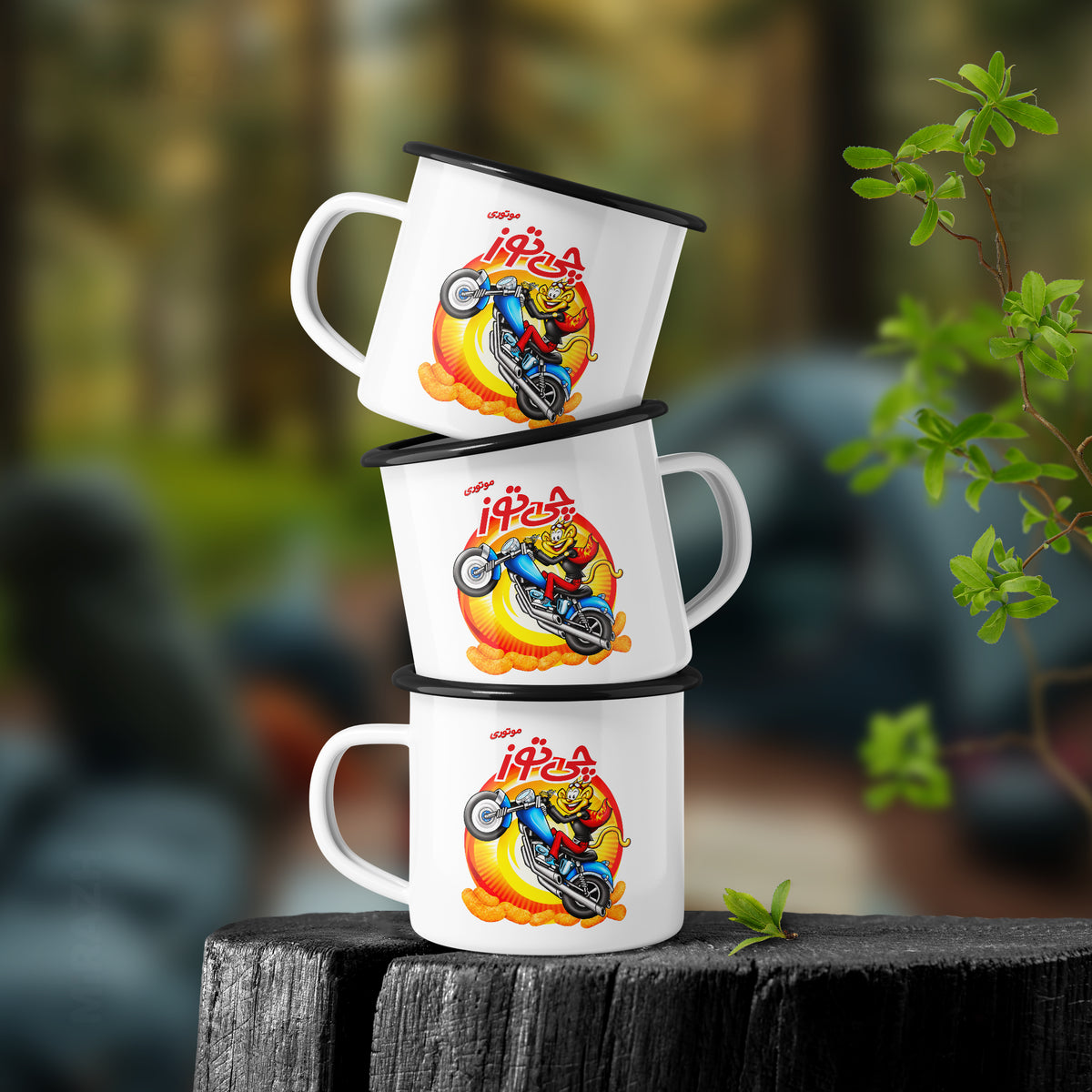 CheetozMotori Enamel Camping Mug 02