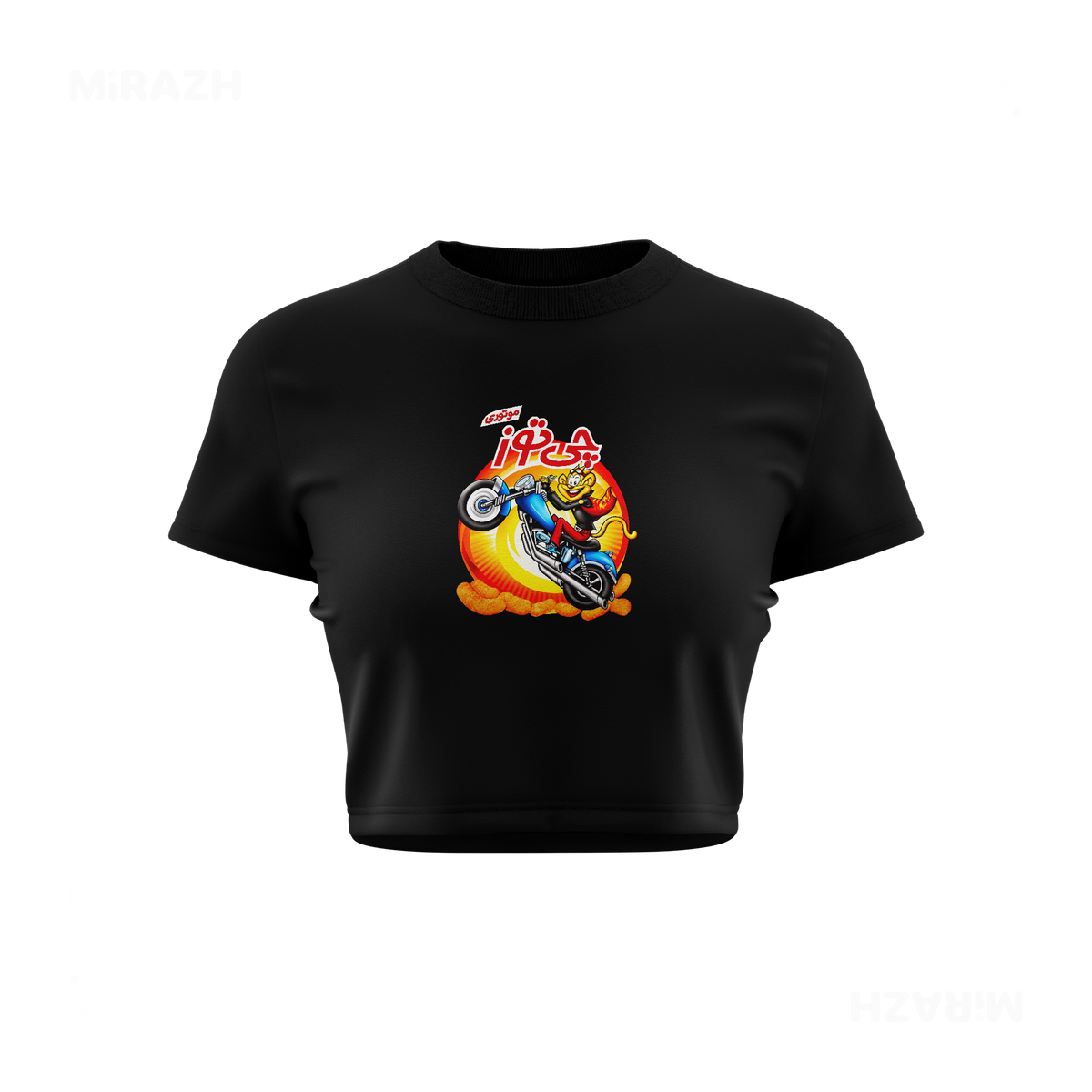 CheetozMotori Fitted Crop Top 01 Black
