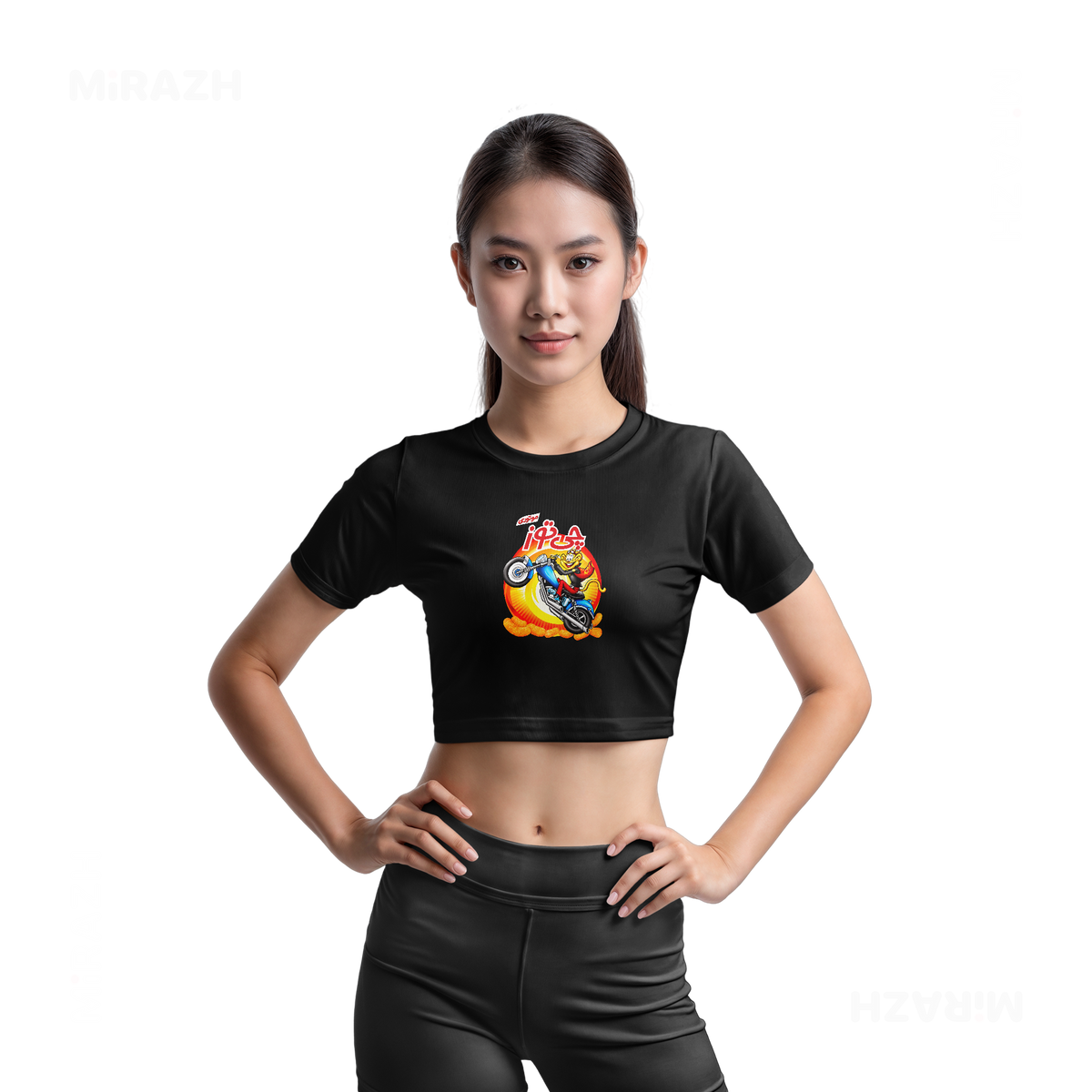 CheetozMotori Fitted Crop Top 03 Black