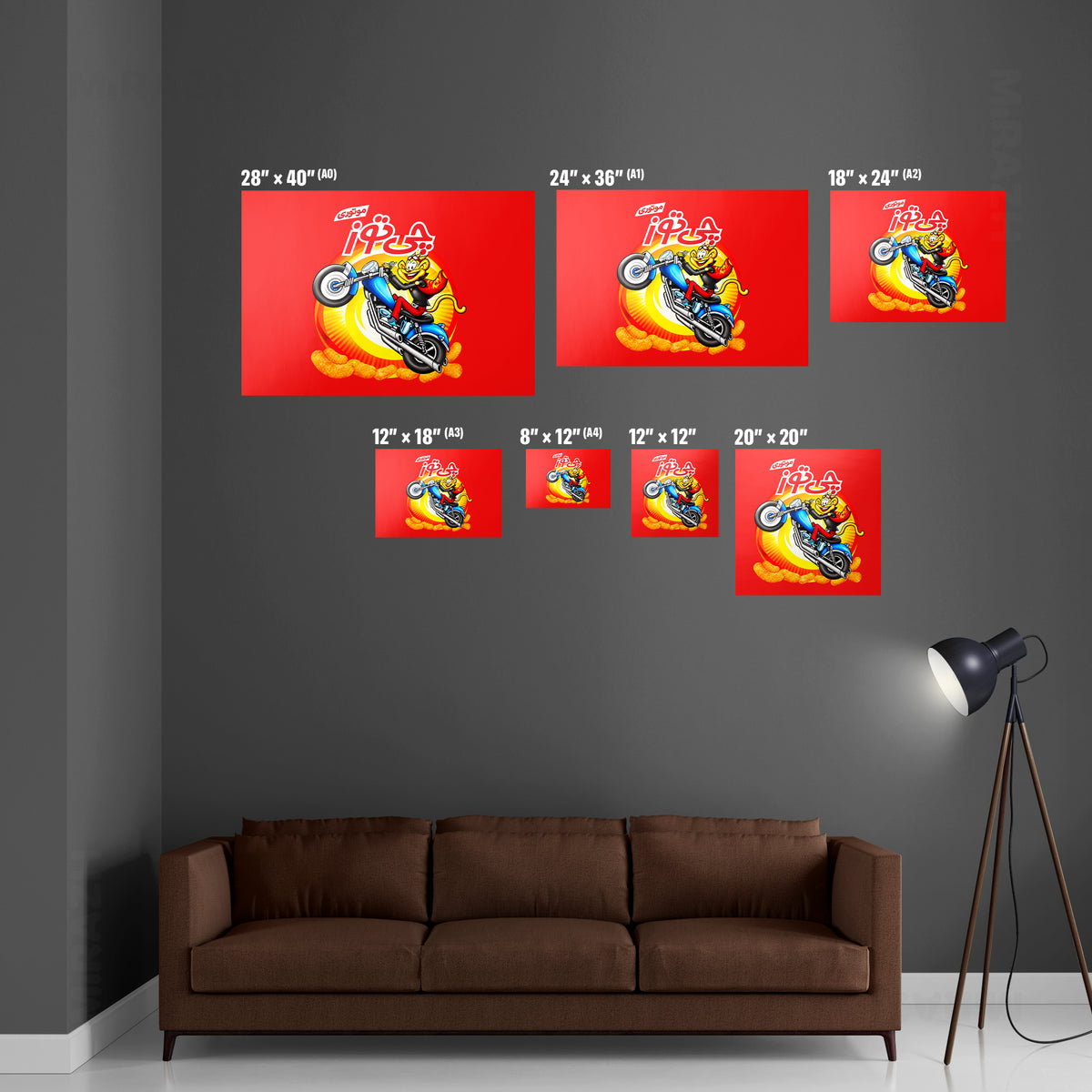 CheetozMotori Framed Poster 06 Black Wood