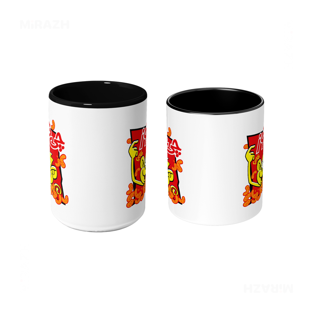 CheetozTalaei Ceramic Mug 09 White Black