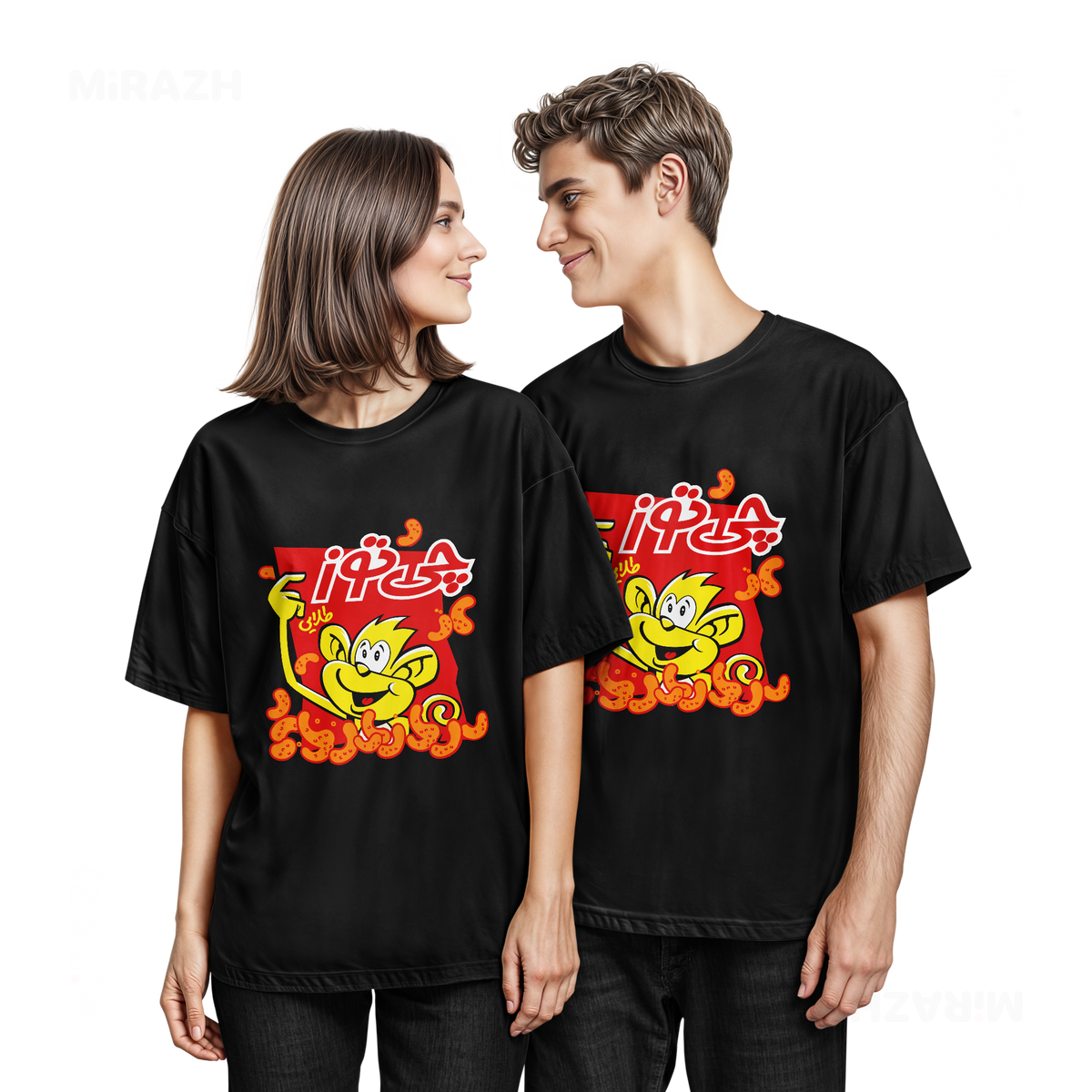 CheetozTalaei Couple T Shirt 05 Black