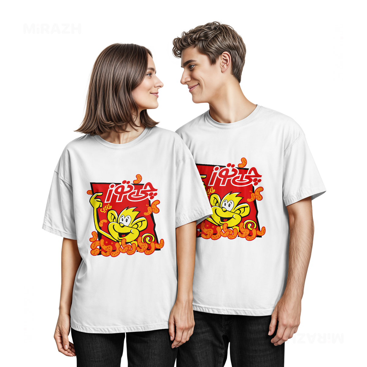 CheetozTalaei Couple T Shirt 05 White