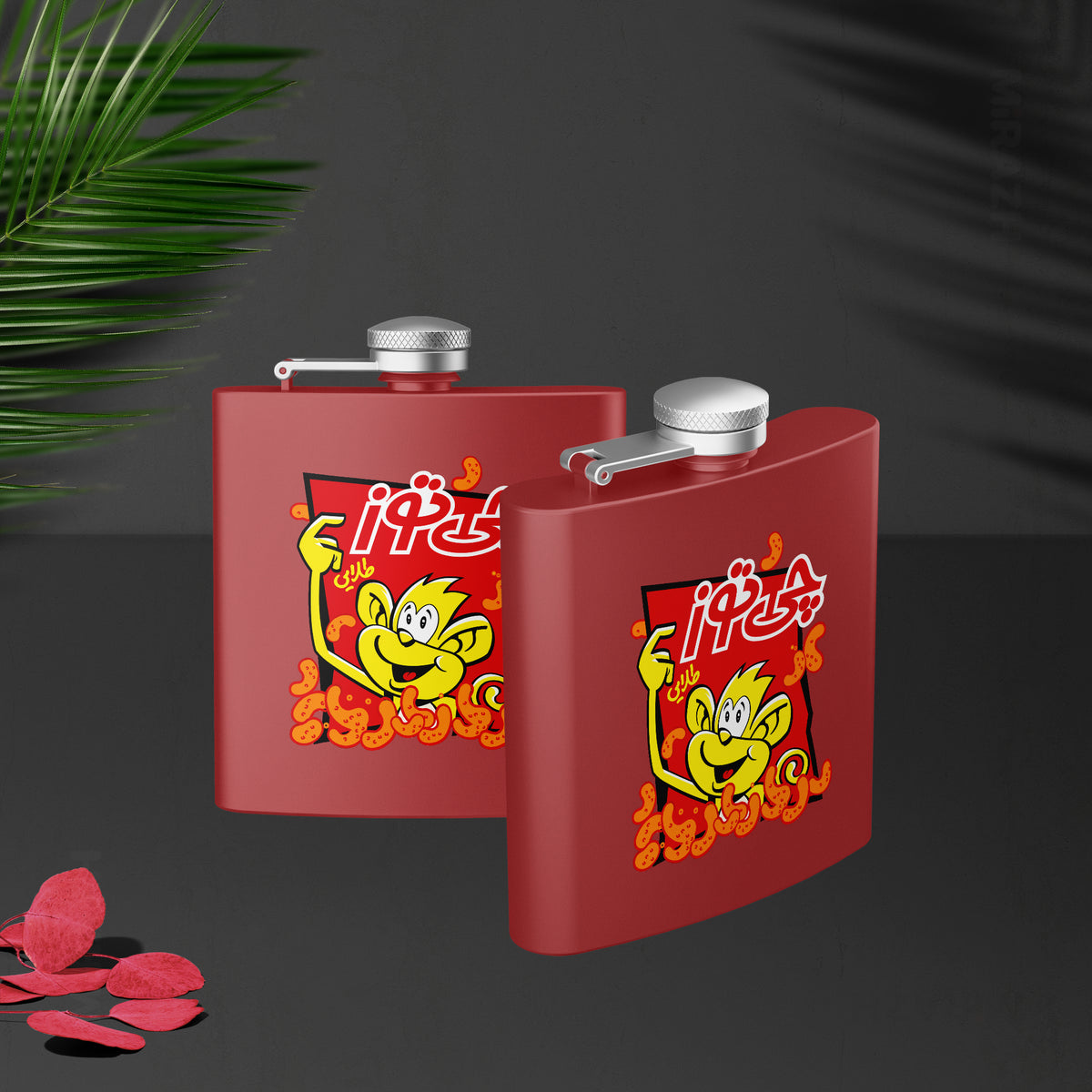 CheetozTalaei Hip Flasks 02 Red
