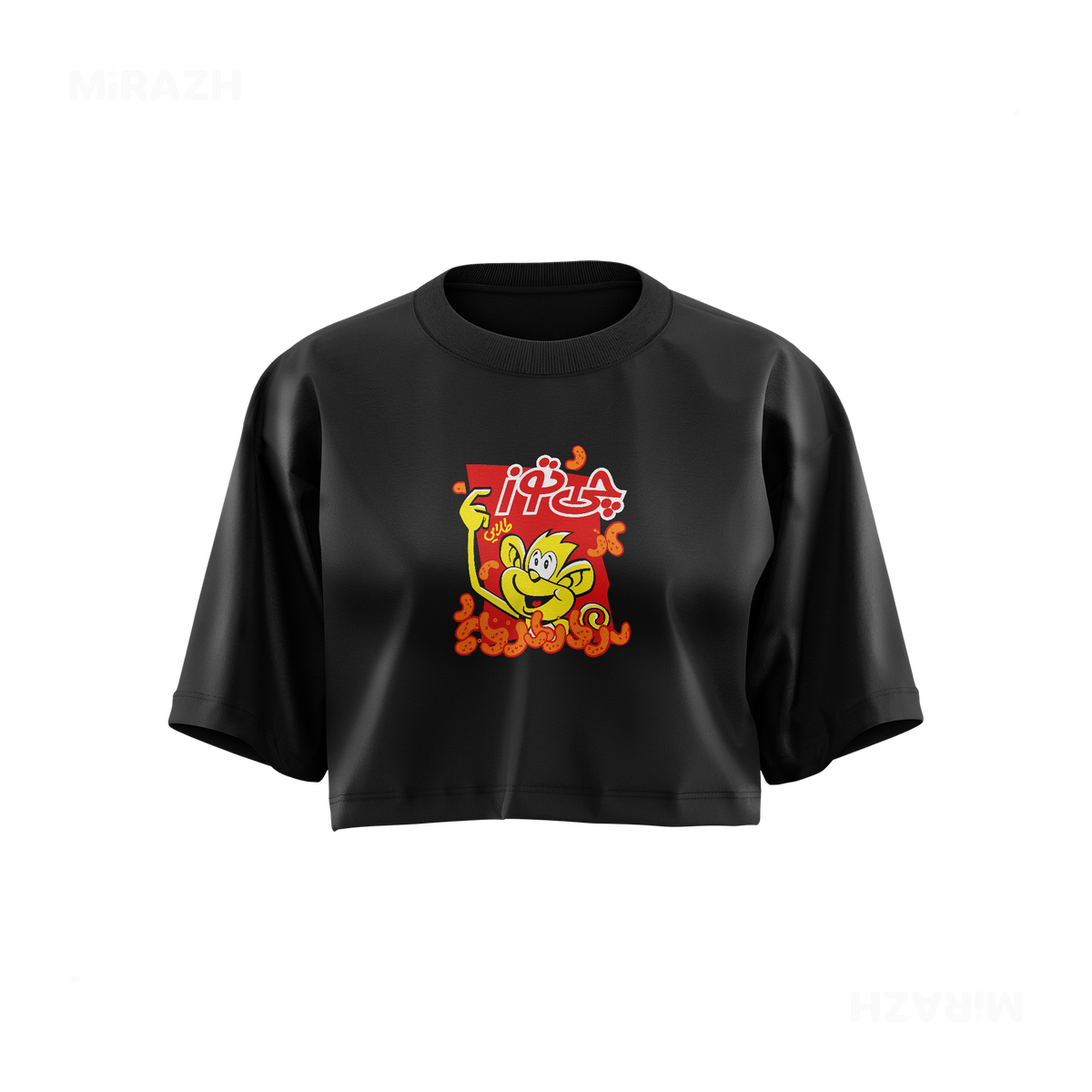 CheetozTalaei Over Sized Crop Top 01 Black