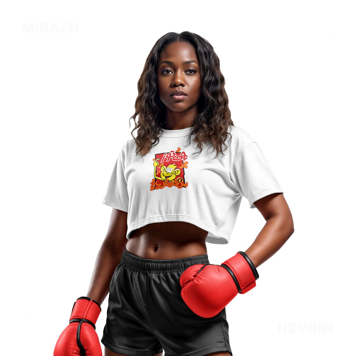 CheetozTalaei Over Sized Crop Top 02 White
