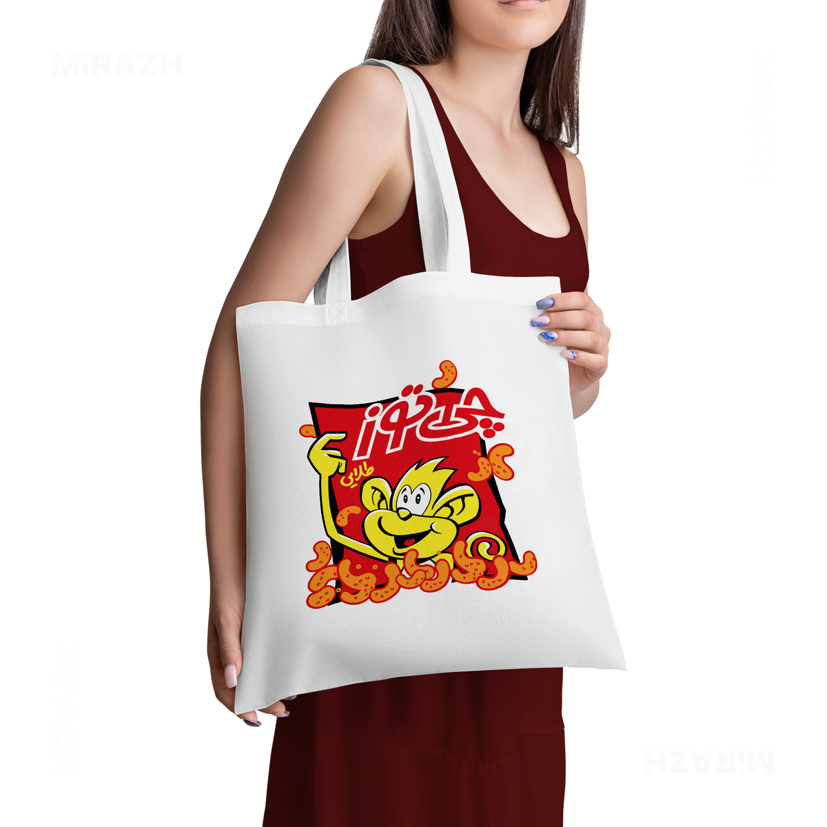 CheetozTalaei Tote Bags 02 White