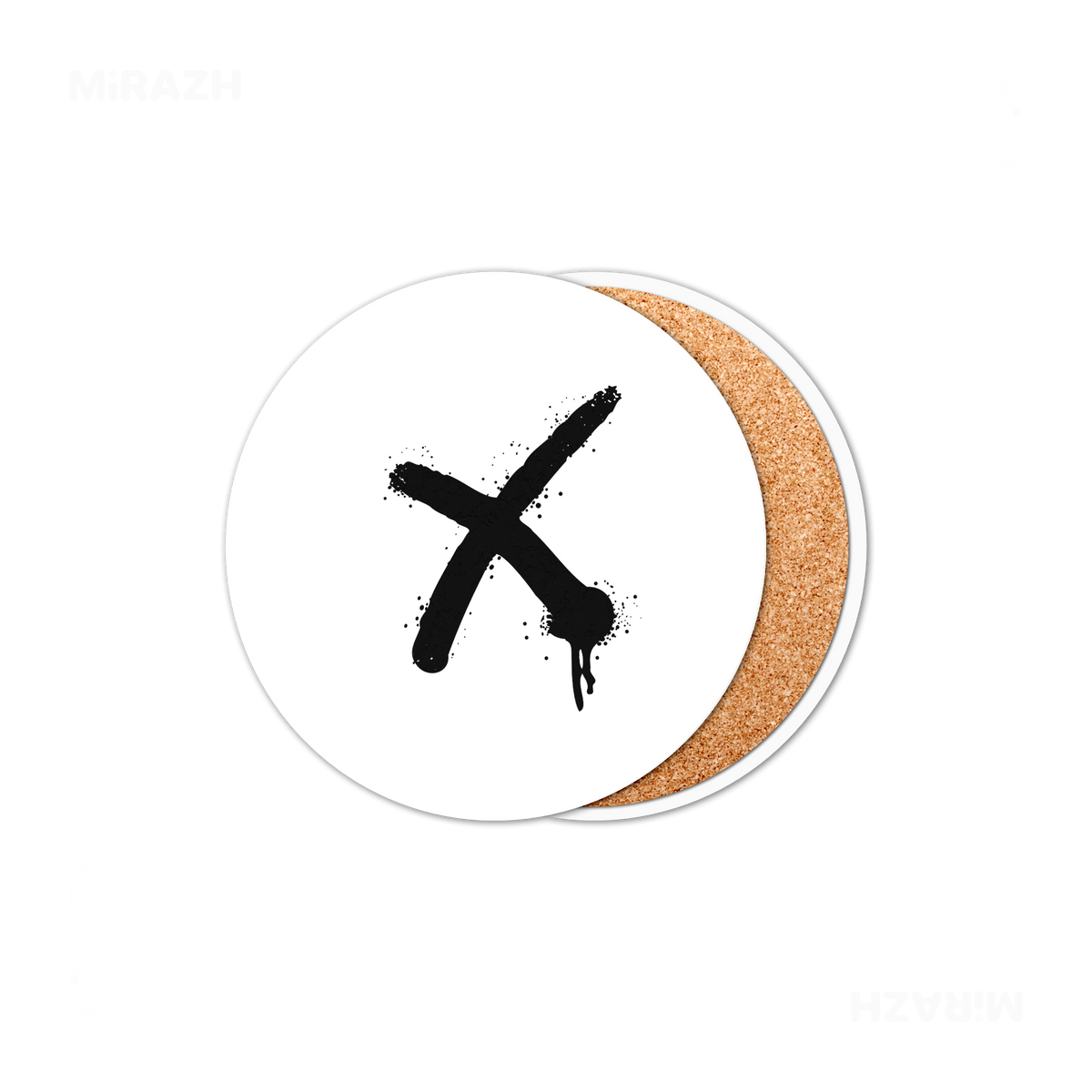 CrossMark Ceramic Coaster 01 Round