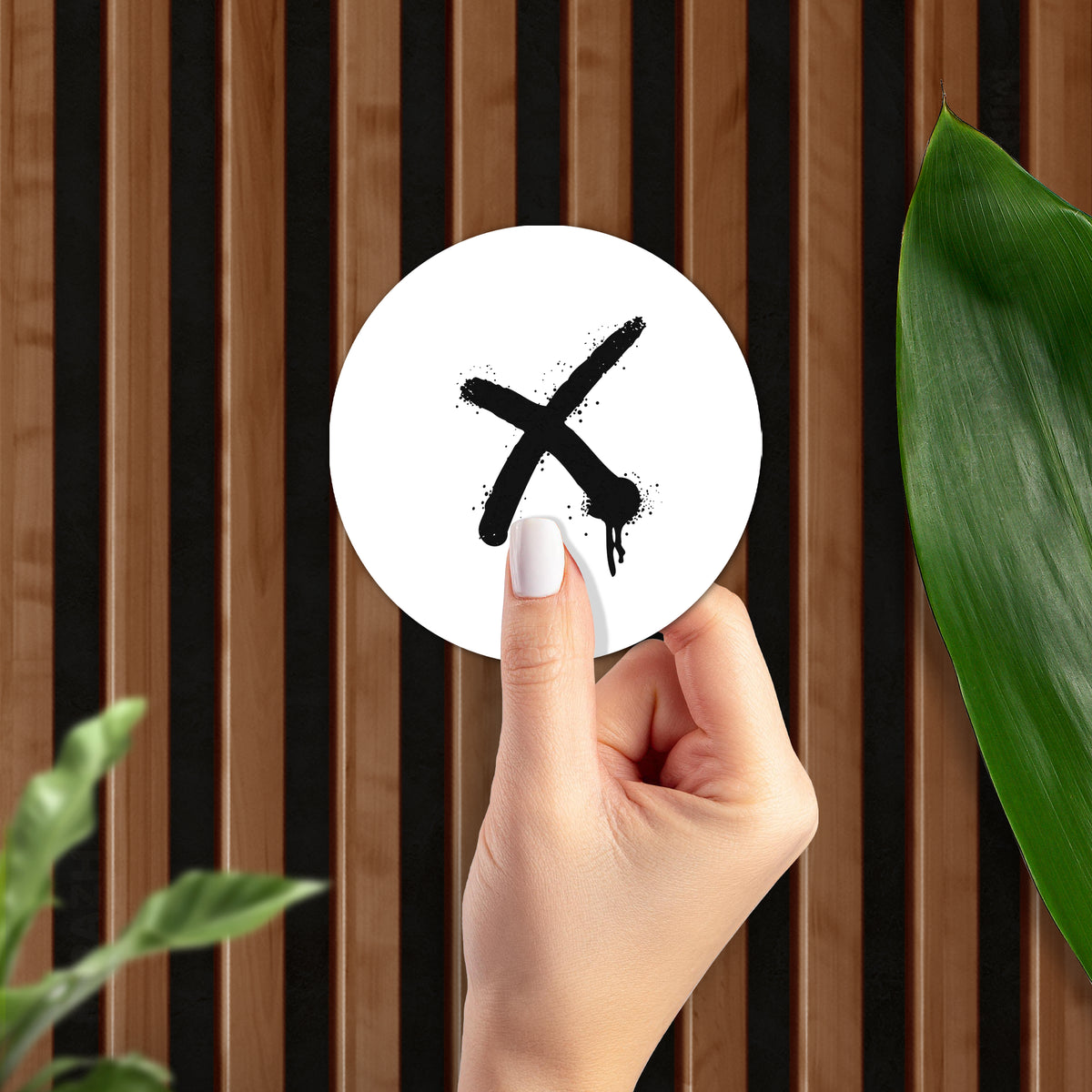 CrossMark Ceramic Coaster 02 Round