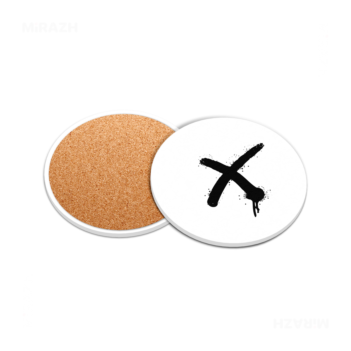 CrossMark Ceramic Coaster 05 Round