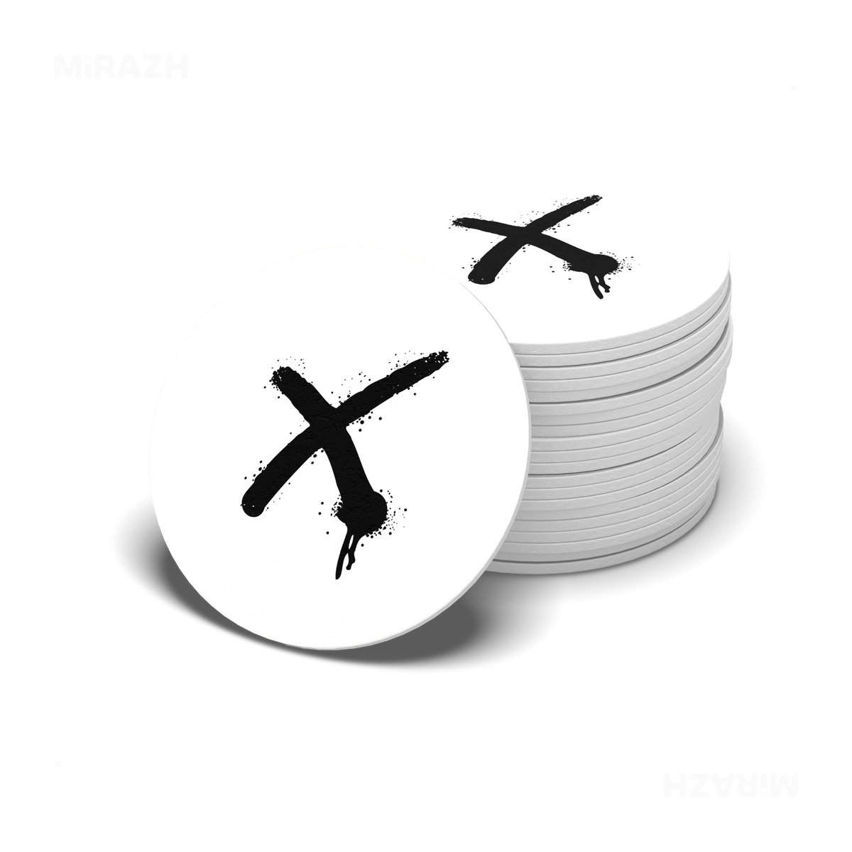 CrossMark Ceramic Coaster 06 Round