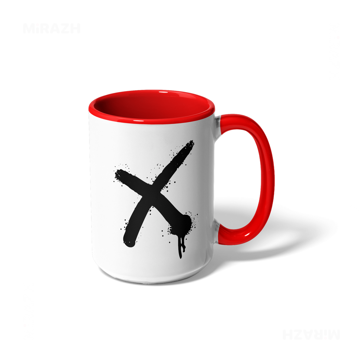 CrossMark Ceramic Mug 01 White Red