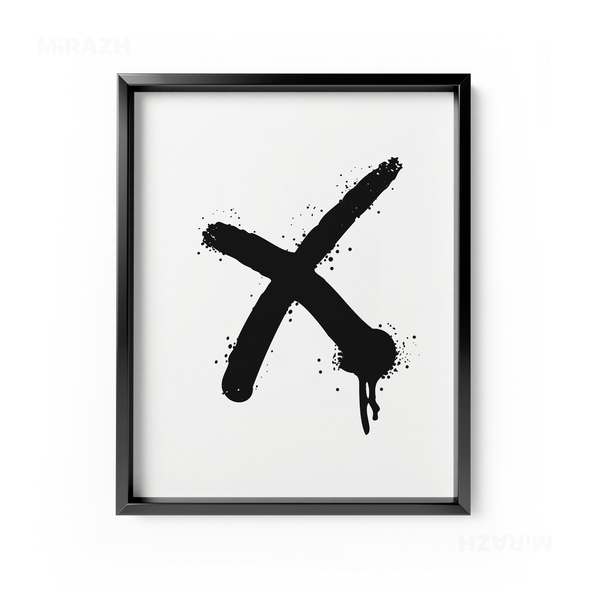 CrossMark Framed Poster 01 Black Aluminum