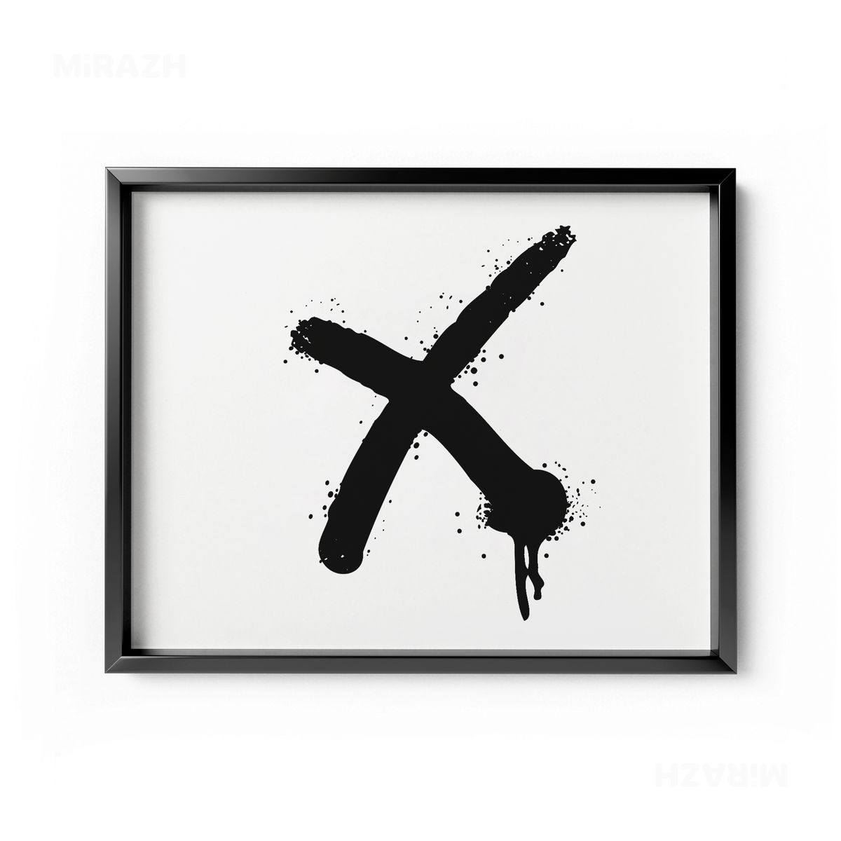 CrossMark Framed Poster 03 Black Aluminum