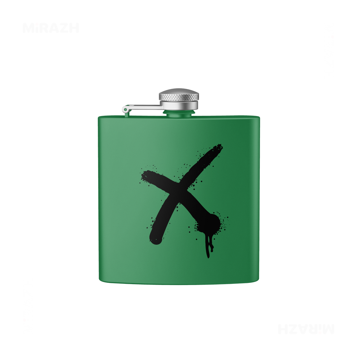 CrossMark Hip Flasks 01 Green
