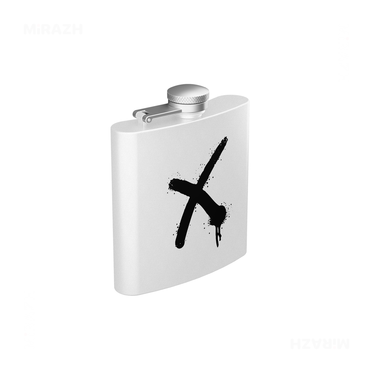 CrossMark Hip Flasks 03 White