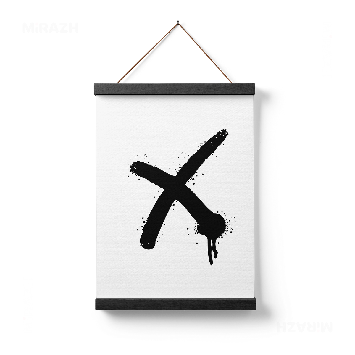 CrossMark Magnetic Hanger Poster 01 Black Wood