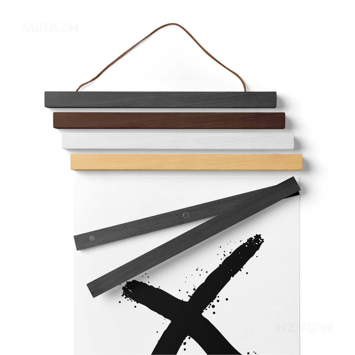 CrossMark Magnetic Hanger Poster 02 Natural Wood