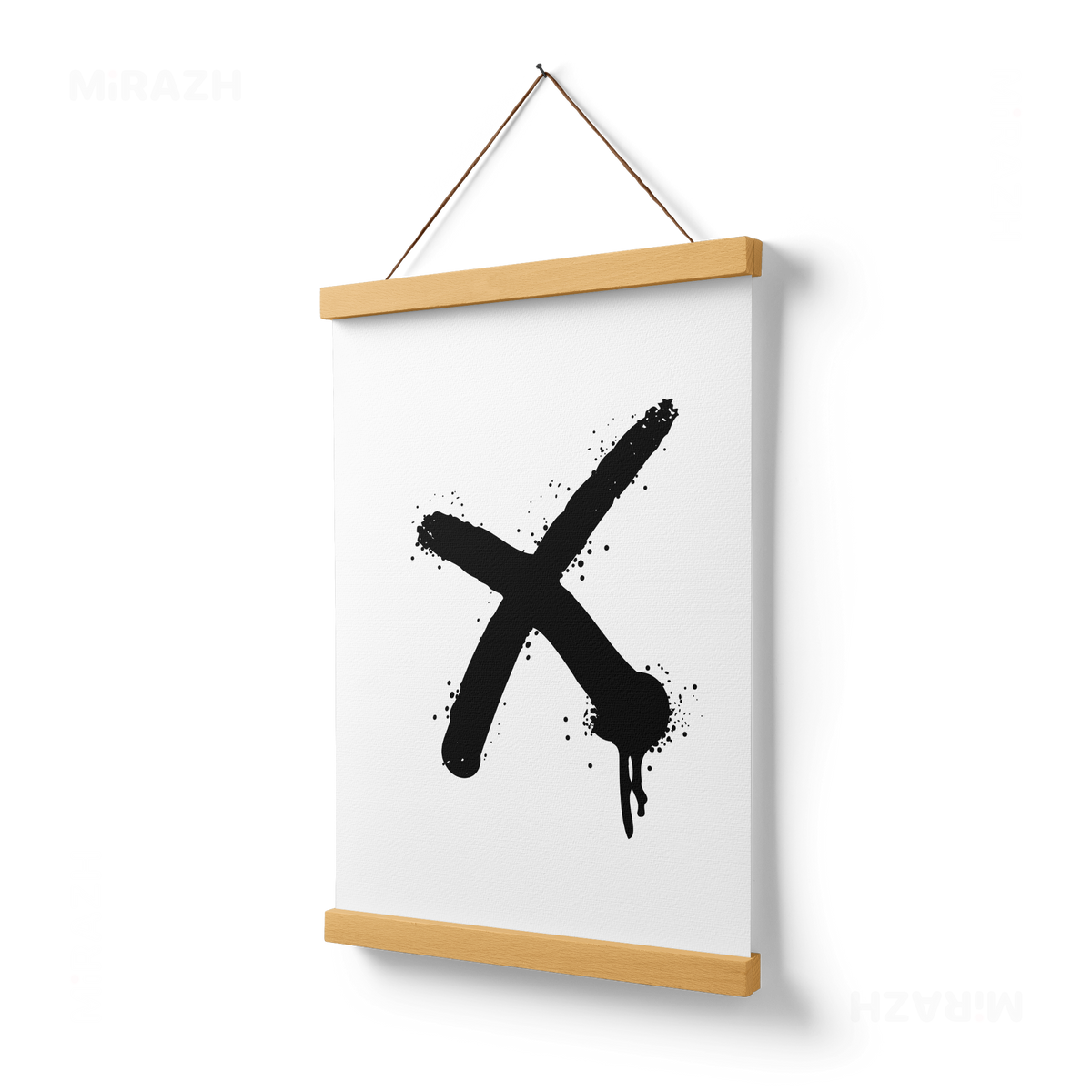 CrossMark Magnetic Hanger Poster 03 Natural Wood