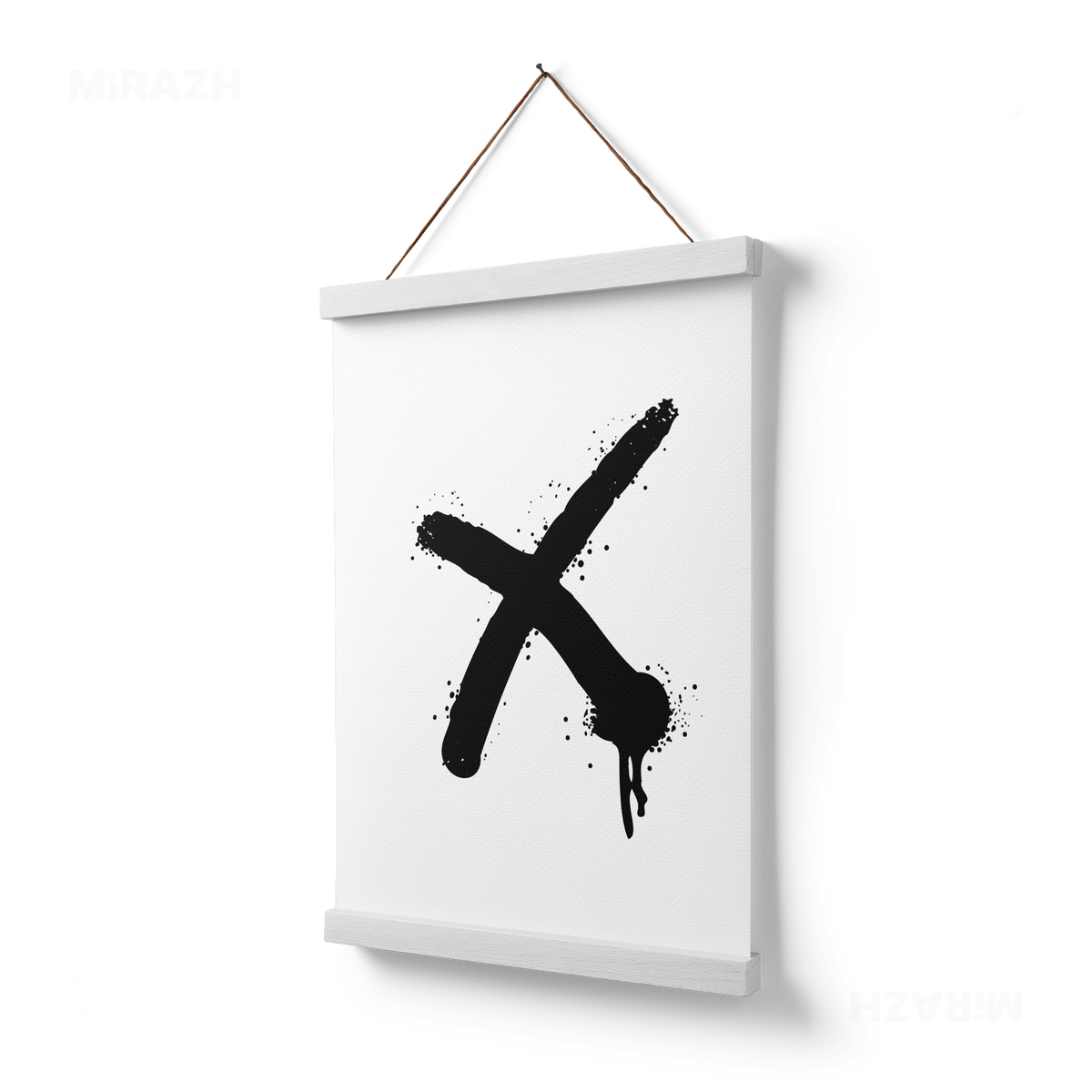 CrossMark Magnetic Hanger Poster 03 White Wood