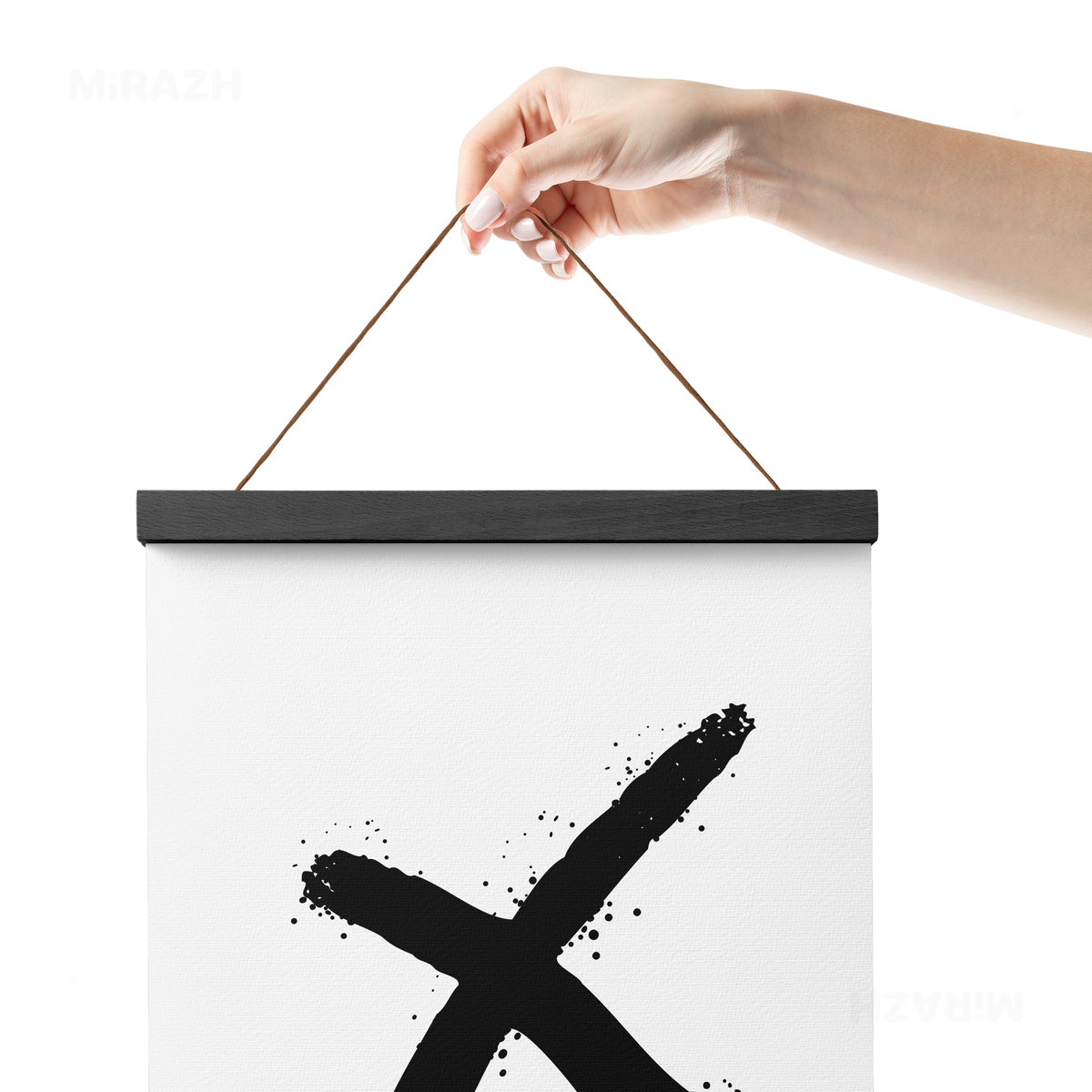 CrossMark Magnetic Hanger Poster 05 Black Wood