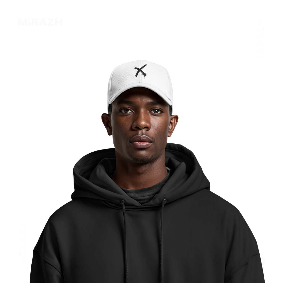 CrossMark Snapback Caps 06 White DTF