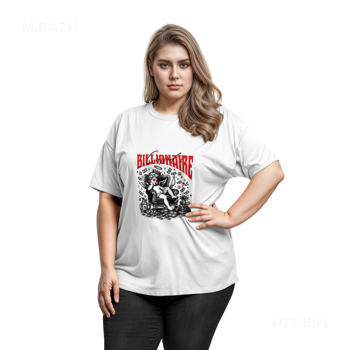 CupidCashThrone Adult T Shirt 03 White
