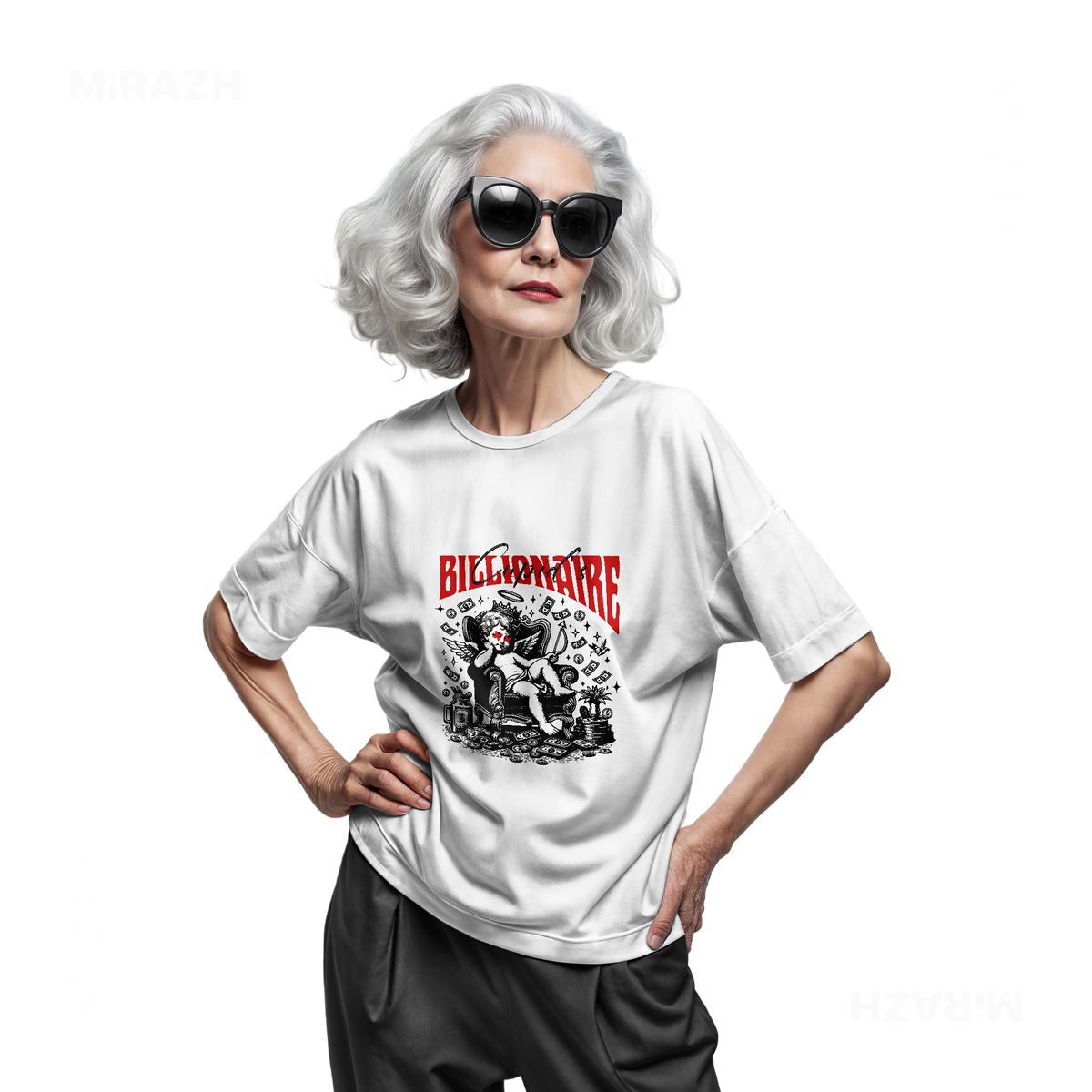 CupidCashThrone Adult T Shirt 07 White