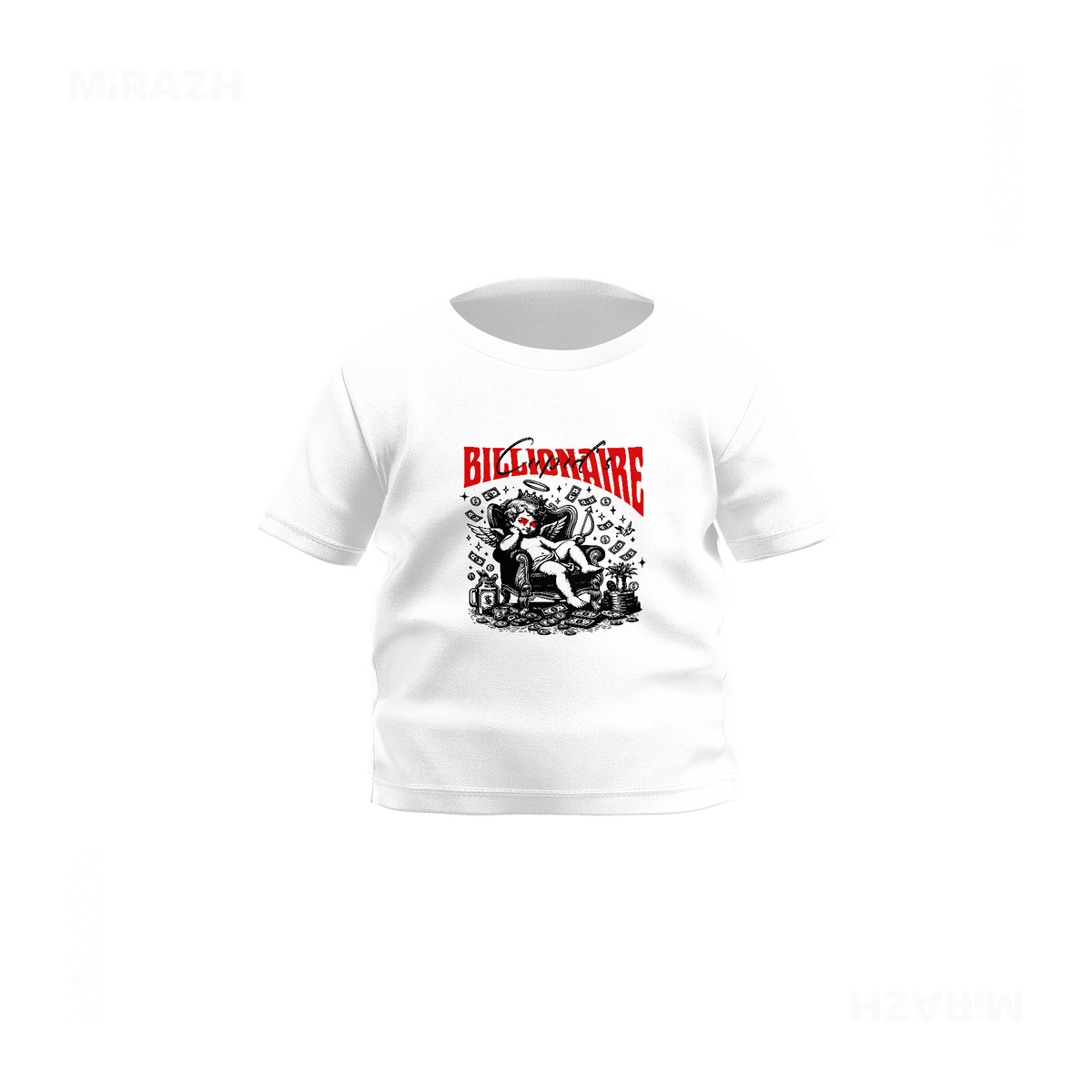 CupidCashThrone Baby T Shirt 01 White