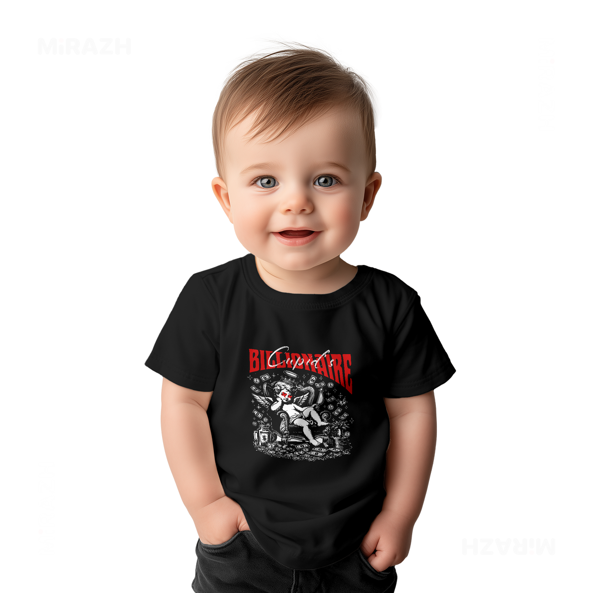 CupidCashThrone Baby T Shirt 03 Black