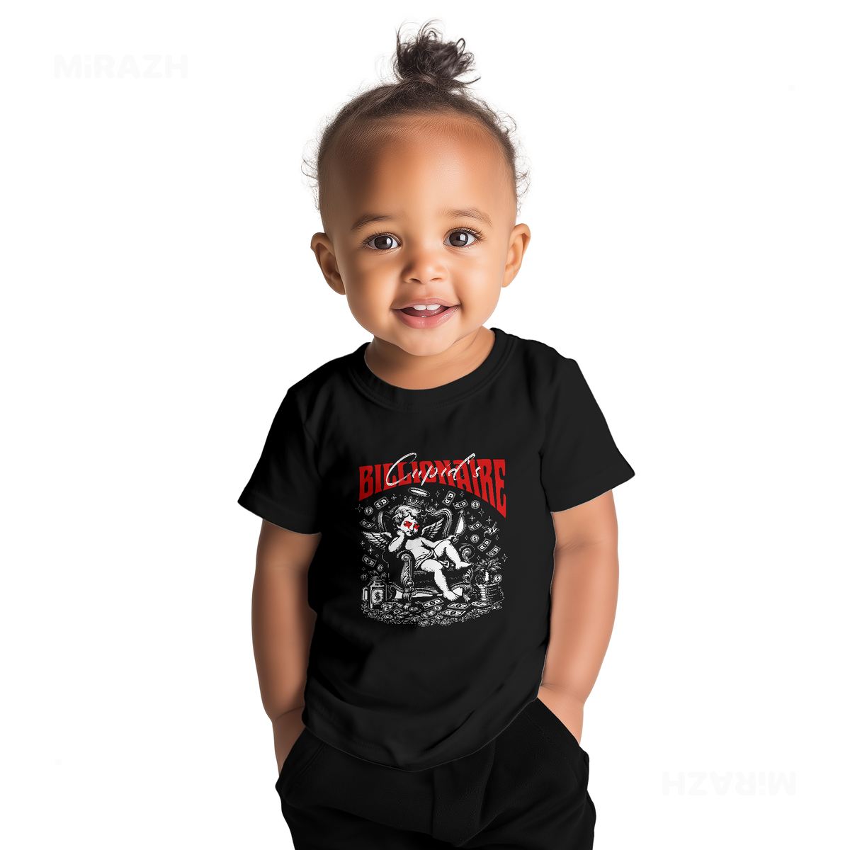 CupidCashThrone Baby T Shirt 04 Black