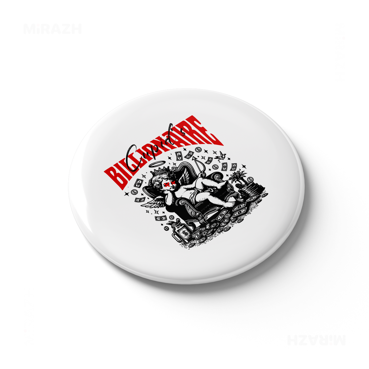 CupidCashThrone Button Magnet 03 Round