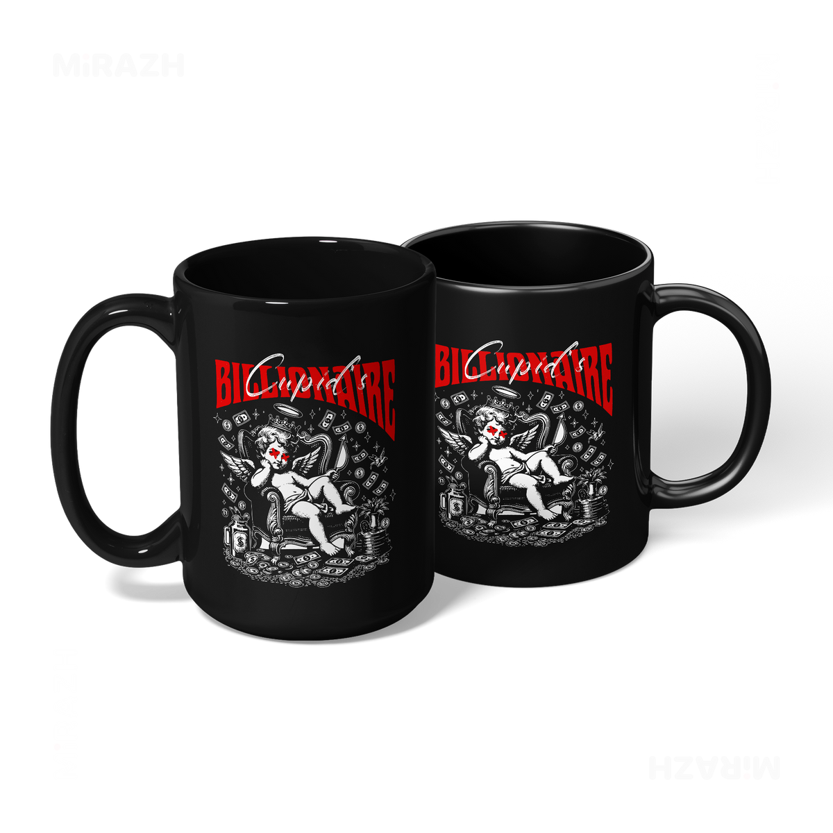 CupidCashThrone Ceramic Mug 08 Black