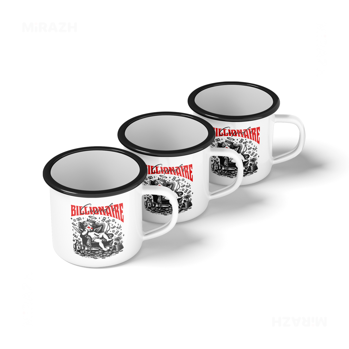 CupidCashThrone Enamel Camping Mug 05