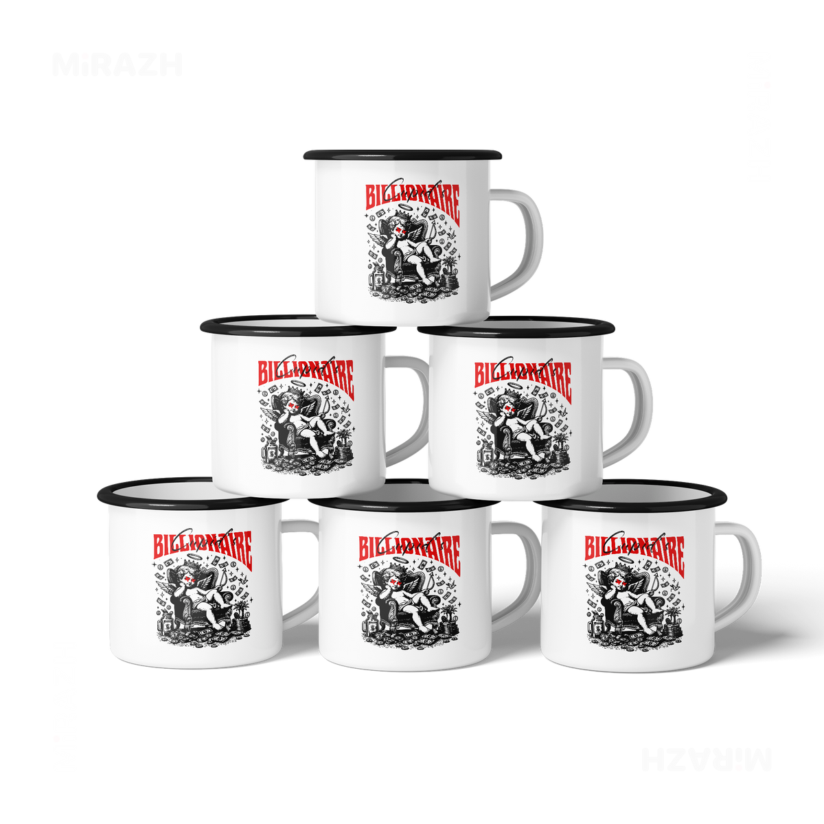 CupidCashThrone Enamel Camping Mug 06