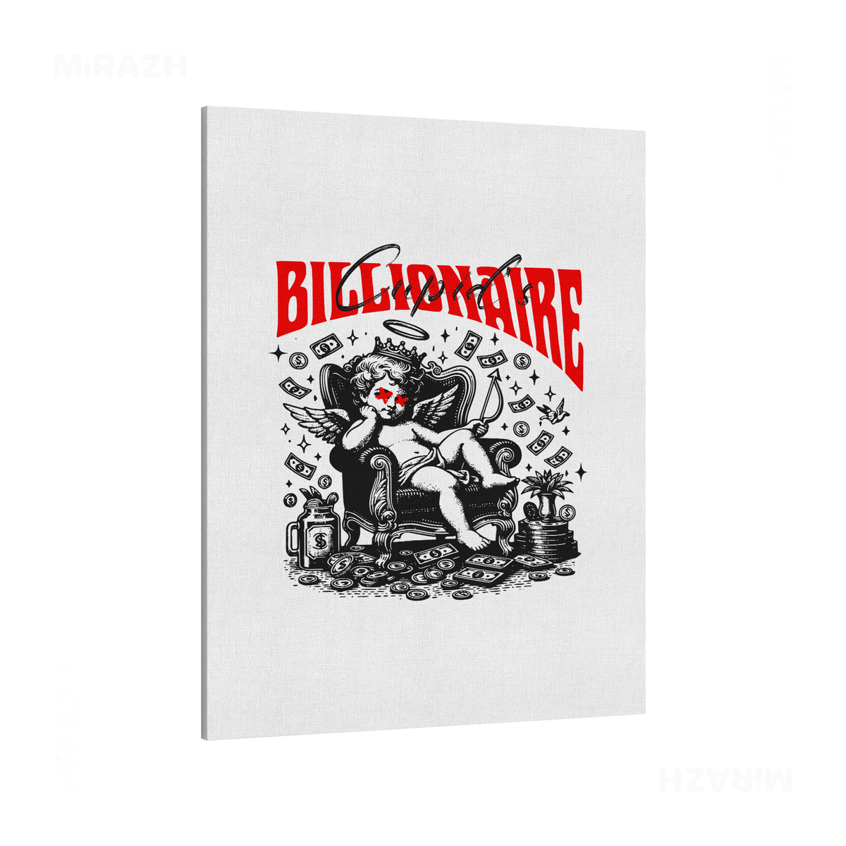 CupidCashThrone Frameless Canvas 01