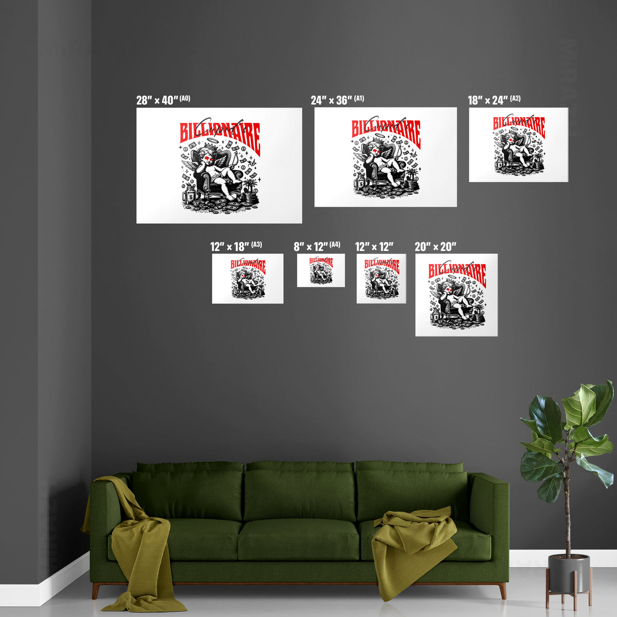 CupidCashThrone Magnetic Hanger Poster 07 Dark Wood