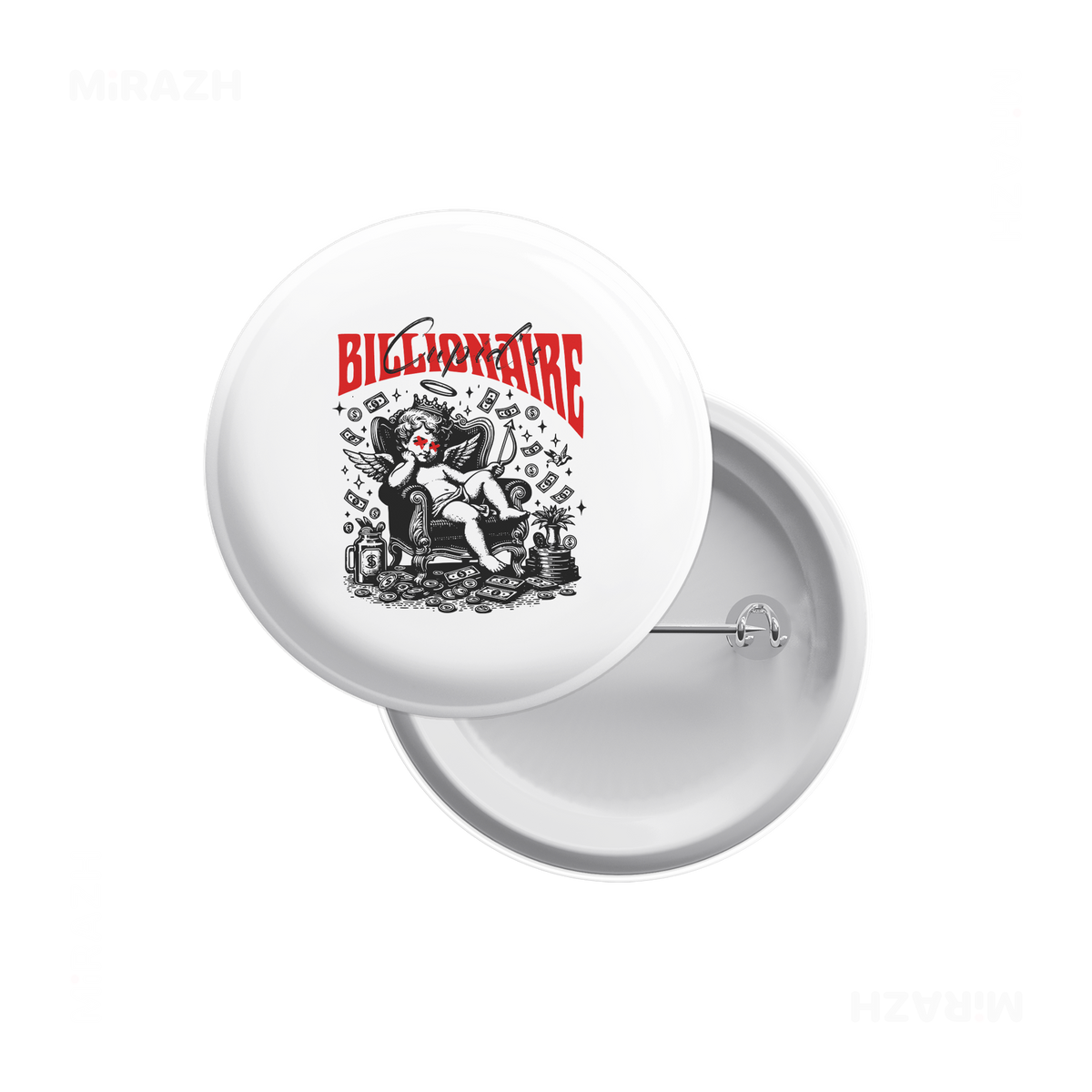 CupidCashThrone Pin Buttons 01 Round