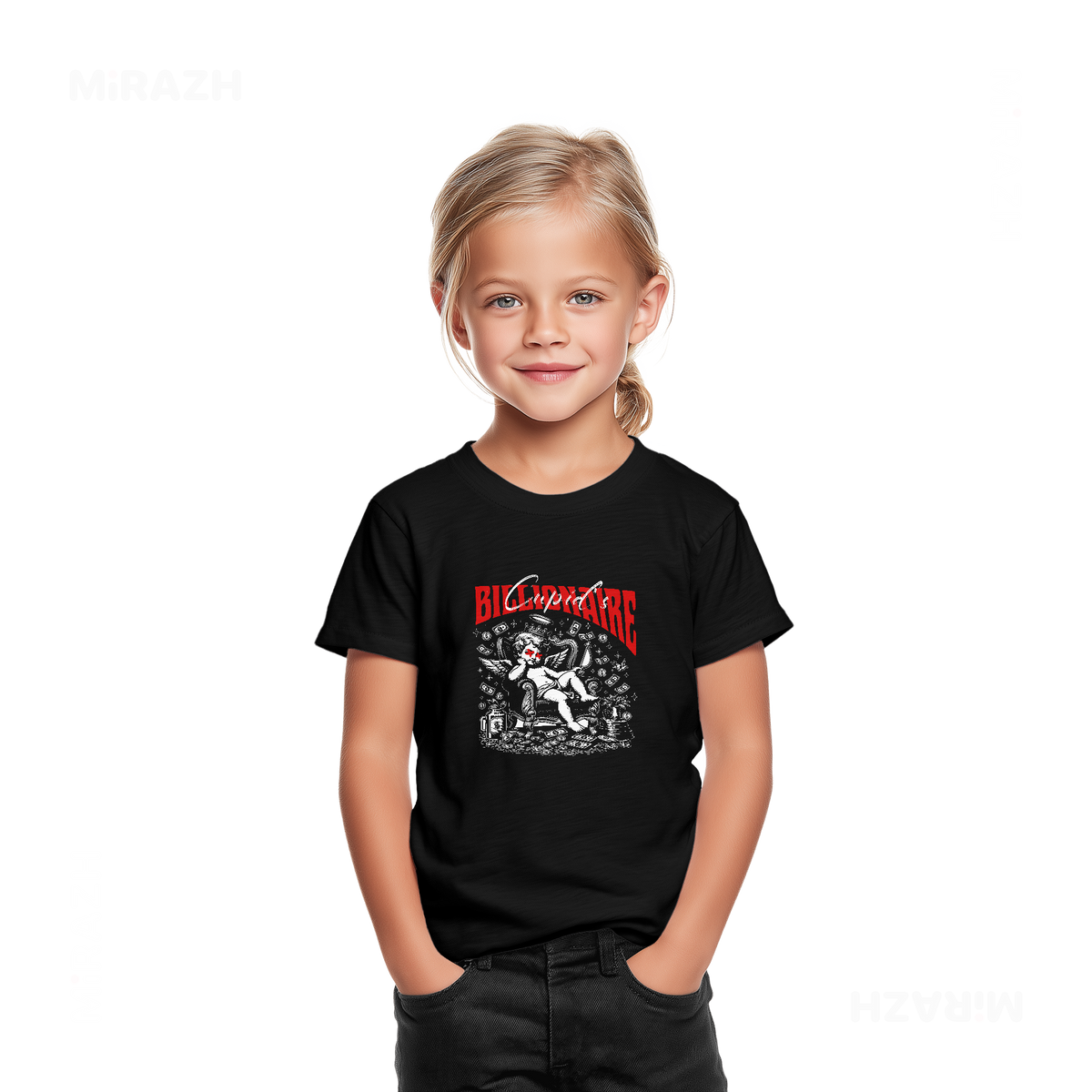CupidCashThrone Toddler T Shirt 02 Black